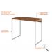 Conjunto de Mesa Studio Mel com Cadeira de Escritório Diretor Giratória Antonella Branca