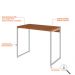 Conjunto de Mesa Studio Mel e Branca com Cadeira de Escritório Secretária Giratória Clean Preta