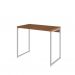 Conjunto de Mesa Studio Mel e Branca com Cadeira de Escritório Secretária Giratória New Java Preta