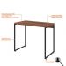 Conjunto de Mesa Studio Nogal com Cadeira de Escritório Secretária Giratória Clean Preta