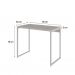 Conjunto de Mesa Studio Snow com Cadeira de Escritório Diretor Giratória Antonella Branca