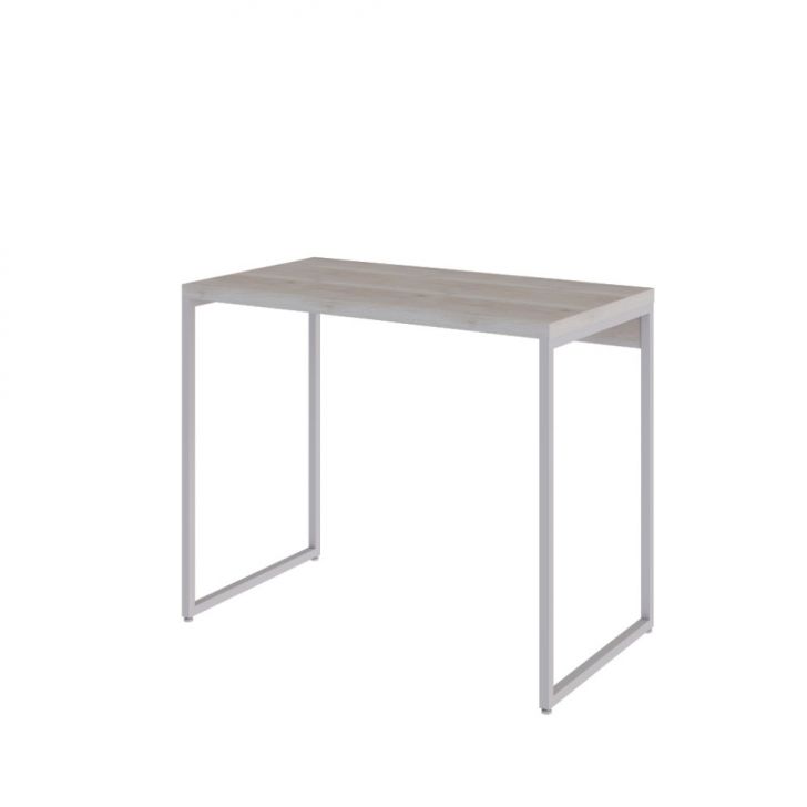 Conjunto de Mesa Studio Snow com Cadeira de Escritório Diretor Giratória Antonella Branca