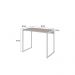 Conjunto de Mesa Studio Snow e Branca com Cadeira de Escritório Secretária Giratória Clean Preta
