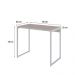 Conjunto de Mesa Studio Snow e Branca com Cadeira de Escritório Secretária Giratória Fitz Bege