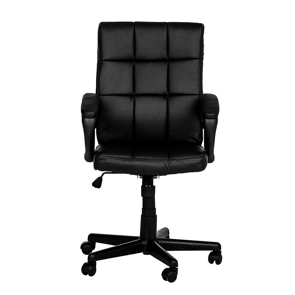 Conjunto de Mesa Studio com Cadeira de Escritório Diretor Giratória Charles Preta