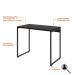 Conjunto de Mesa Studio com Cadeira de Escritório Interlocutor Fixa Charles Preta
