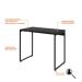 Conjunto de Mesa Studio com Cadeira de Escritório Secretária Giratória Clean Preta
