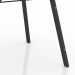 Conjunto de Mesa com 4 Cadeiras Lotus I Preto Fosco com Azul