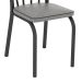 Conjunto de Mesa com 4 Cadeiras Lotus Preto Fosco com Platina