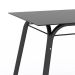 Conjunto de Mesa com 4 Cadeiras Lotus Preto Fosco com Platina