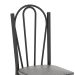Conjunto de Mesa com 4 Cadeiras Lotus Preto Fosco com Platina