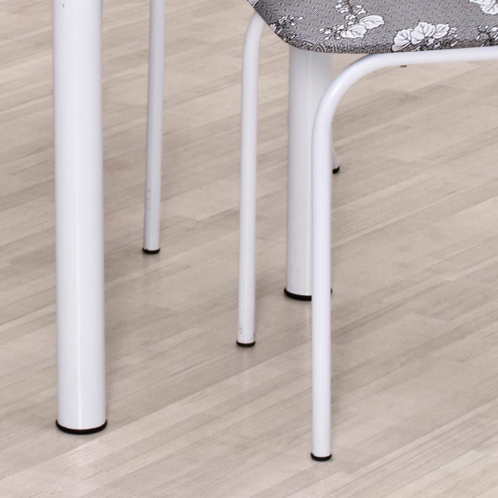 Conjunto de Mesa com 4 Cadeiras Monique Branco