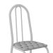 Conjunto de Mesa com 6 Cadeiras Bruna Cinza e Estampa Capitonê