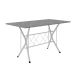 Conjunto de Mesa com 6 Cadeiras Bruna Cinza e Estampa Capitonê