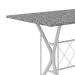 Conjunto de Mesa com 6 Cadeiras Bruna Cinza e Estampa Capitonê