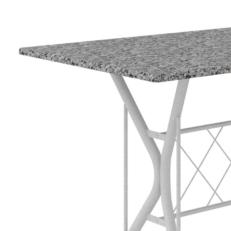 Conjunto de Mesa com 6 Cadeiras Bruna Cinza e Estampa Capitonê