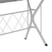 Conjunto de Mesa com 6 Cadeiras Bruna Cinza e Estampa Capitonê