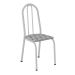 Conjunto de Mesa com 6 Cadeiras Bruna Cinza e Estampa Capitonê
