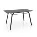 Conjunto de Mesa com 6 Cadeiras Lotus I Preto Fosco com Platina