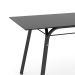 Conjunto de Mesa com 6 Cadeiras Lotus I Preto Fosco com Platina
