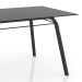 Conjunto de Mesa com 6 Cadeiras Lotus I Preto Fosco com Platina
