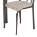 Conjunto de Mesa com 6 Cadeiras Primavera Preto e Rattan