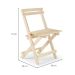 Conjunto de Mesa de Centro e 2 Cadeiras Forest Bege