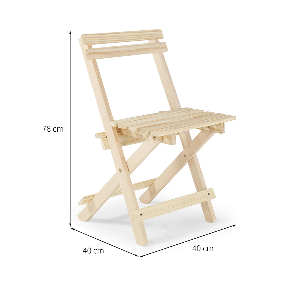 Conjunto de Mesa de Centro e 2 Cadeiras Forest Bege