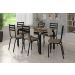 Conjunto de Mesa de Cozinha 6 Lugares Malva + Cor 7