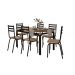 Conjunto de Mesa de Cozinha 6 Lugares Malva + Cor 7