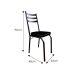 Conjunto de Mesa de Cozinha com 4 Lugares Malva I Preto
