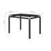 Conjunto de Mesa de Cozinha com 4 Lugares Malva I Preto