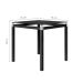 Conjunto de Mesa de Cozinha com 4 Lugares Malva II Preto