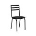 Conjunto de Mesa de Cozinha com 4 Lugares Malva II Preto