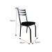 Conjunto de Mesa de Cozinha com 6 Lugares Malva Preto