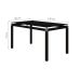 Conjunto de Mesa de Cozinha com 6 Lugares Malva Preto