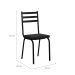Conjunto de Mesa de Cozinha com 6 Lugares Malva Preto