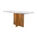 Conjunto de Mesa de Jantar Ane com 4 Cadeiras Estofadas Grécia I Animalle Off White e Chocolate