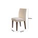 Conjunto de Mesa de Jantar Berlim I com Tampo de Vidro Off White e 4 Cadeiras Grécia Veludo Creme