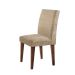 Conjunto de Mesa de Jantar Berlim II com Tampo de Vidro Off White e 4 Cadeiras Grécia Suede Amassado Chocolate