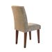 Conjunto de Mesa de Jantar Berlim II com Tampo de Vidro Off White e 4 Cadeiras Grécia Suede Amassado Chocolate