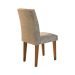 Conjunto de Mesa de Jantar Berlim III com Vidro 4 Cadeiras Grécia Suede Chocolate e Off White