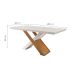 Conjunto de Mesa de Jantar Imperatriz com 6 Cadeiras Estofadas Grécia I Animalle Off White e Chocolate