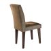 Conjunto de Mesa de Jantar Luna I com Vidro e 6 Cadeiras Grécia Veludo Chocolate e Off White