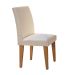 Conjunto de Mesa de Jantar Luna com 4 Cadeiras Estofadas Grécia Veludo Creme e Imbuia
