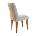 Conjunto de Mesa de Jantar Luna com 4 Cadeiras Estofadas Grécia Veludo Creme e Imbuia