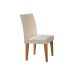 Conjunto de Mesa de Jantar Luna com 6 Cadeiras Estofadas Grécia I Veludo Off White e Creme
