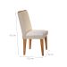 Conjunto de Mesa de Jantar Luna com 6 Cadeiras Estofadas Lunara I Veludo Off White e Creme
