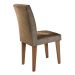 Conjunto de Mesa de Jantar Luna com Vidro e 6 Cadeiras Grécia Veludo Chocolate e Off White