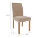 Conjunto de Mesa de Jantar Quadrada com Tampo de Vidro Off White Ana e 8 Cadeiras Fernanda Suede Nude e Nature